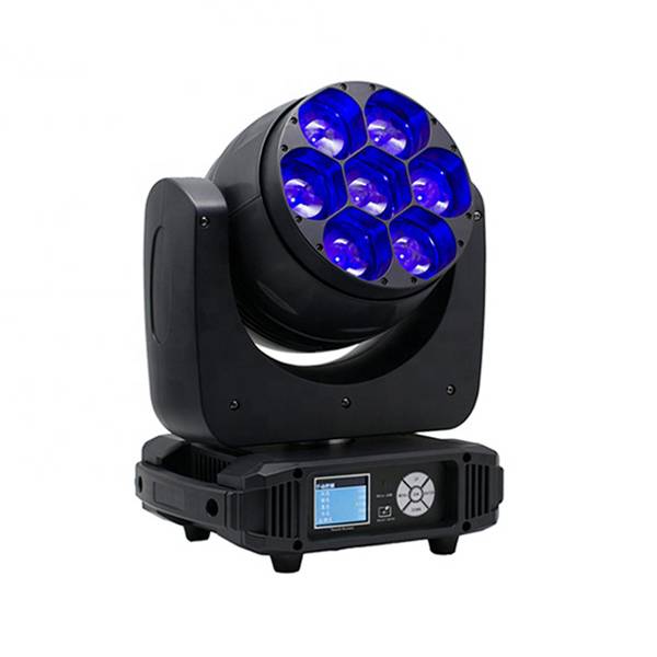 7X40W LED Moving Head Light with Beam Wash Zoom